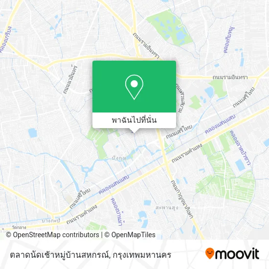 ตลาดนัดเช้าหมู่บ้านสหกรณ์ แผนที่