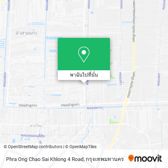 Phra Ong Chao Sai Khlong 4 Road แผนที่