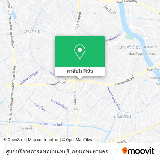 ศูนย์บริการการแพทย์นนทบุรี แผนที่