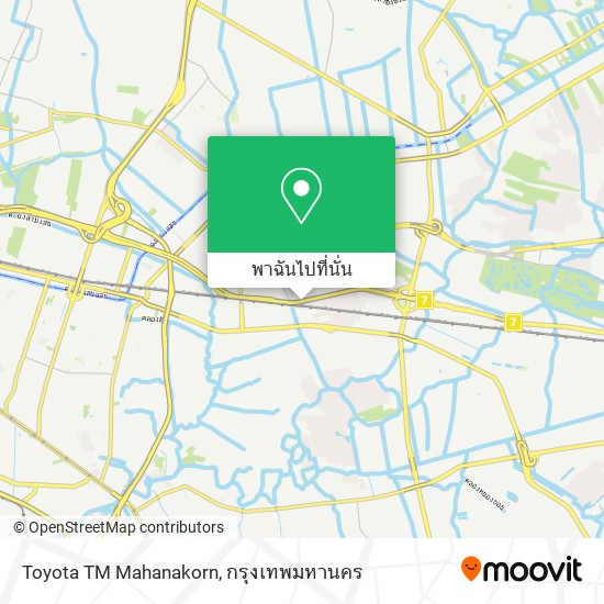 Toyota TM Mahanakorn แผนที่