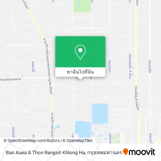 Ban Auea A Thon Rangsit Khlong Ha แผนที่