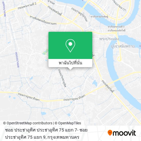 ซอย ประชาอุทิศ ประชาอุทิศ 75 แยก 7- ซอย ประชาอุทิศ 75 แยก 9 แผนที่