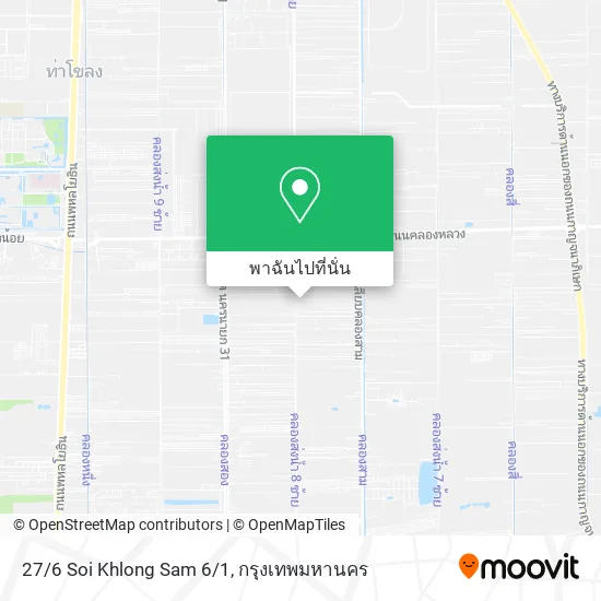 27/6 Soi Khlong Sam 6/1 แผนที่