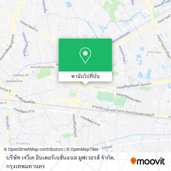 บริษัท เจวีเค อินเตอร์เนชั่นแนล มูฟเวอรส์ จำกัด แผนที่