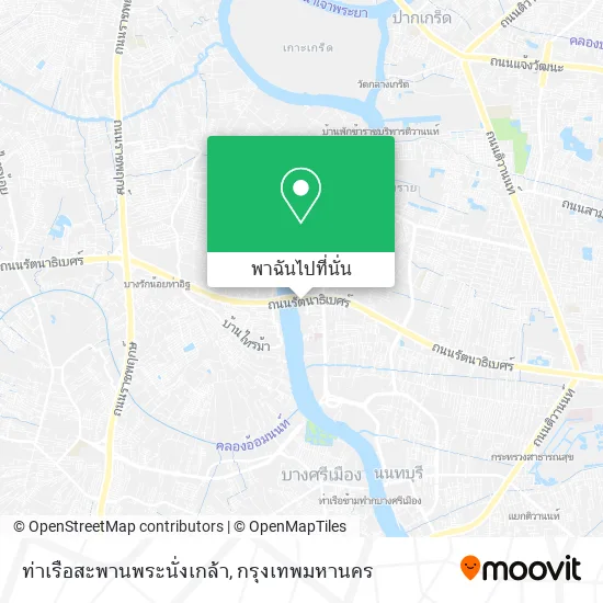 ท่าเรือสะพานพระนั่งเกล้า แผนที่