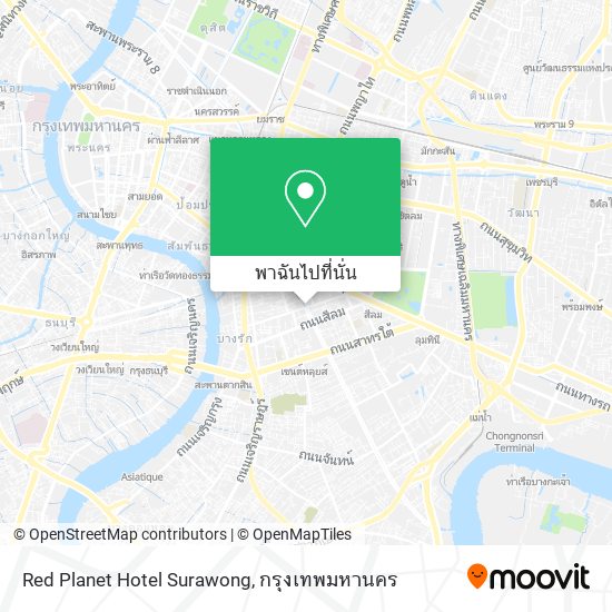 Red Planet Hotel Surawong แผนที่