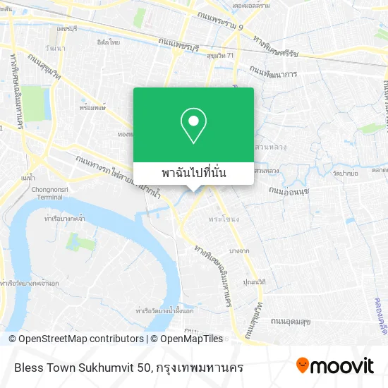 Bless Town Sukhumvit 50 แผนที่