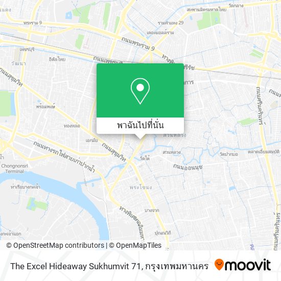 The Excel Hideaway Sukhumvit 71 แผนที่