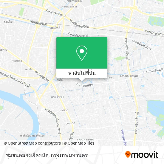 ชุมชนคลองเจ็ดขนัด แผนที่