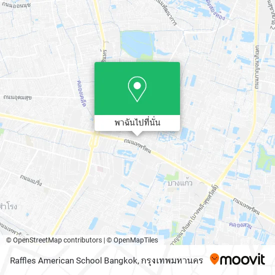 Raffles American School Bangkok แผนที่