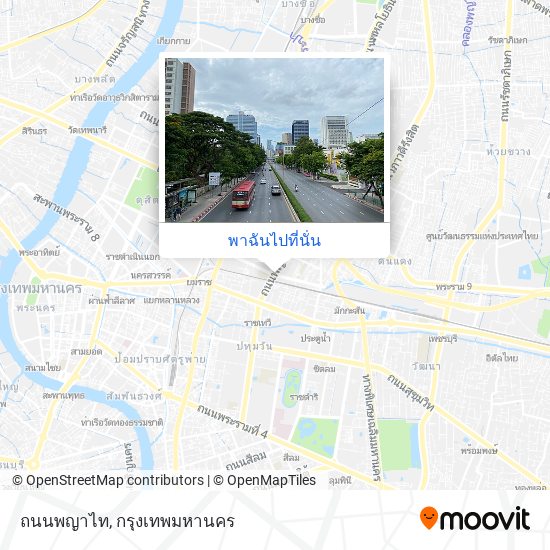 ถนนพญาไท แผนที่