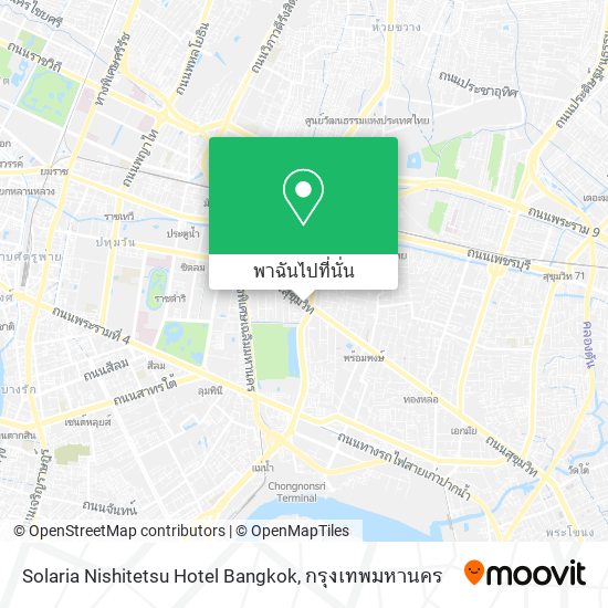 Solaria Nishitetsu Hotel Bangkok แผนที่