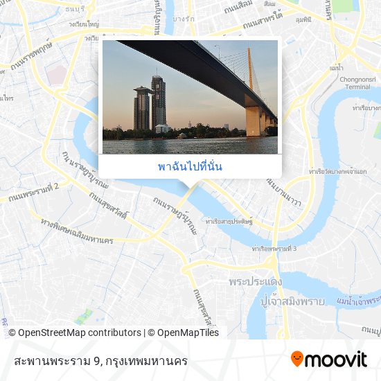 สะพานพระราม 9 แผนที่