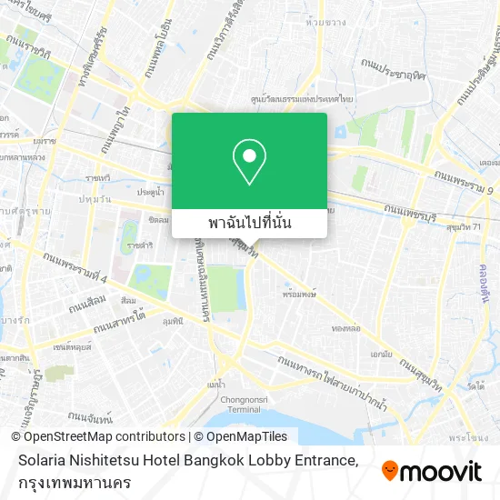 Solaria Nishitetsu Hotel Bangkok Lobby Entrance แผนที่