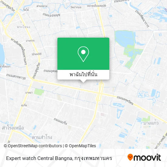 Expert watch Central Bangna แผนที่