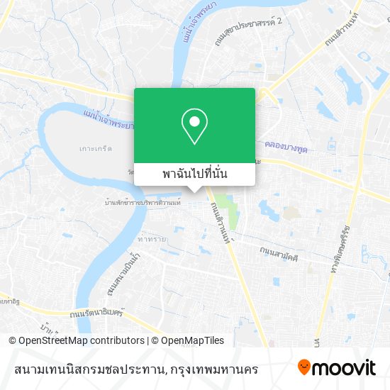 สนามเทนนิสกรมชลประทาน แผนที่