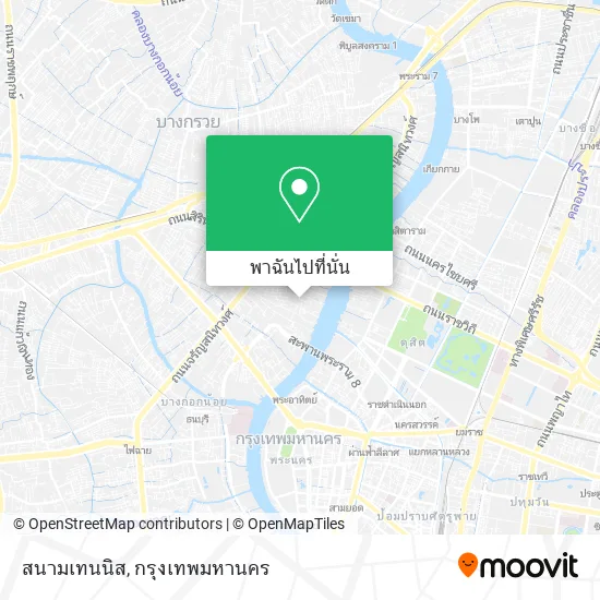 สนามเทนนิส แผนที่