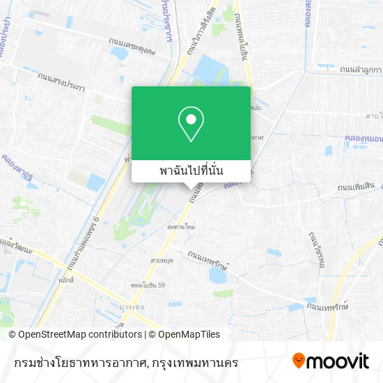 กรมช่างโยธาทหารอากาศ แผนที่