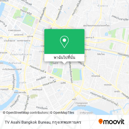 TV Asahi Bangkok Bureau แผนที่