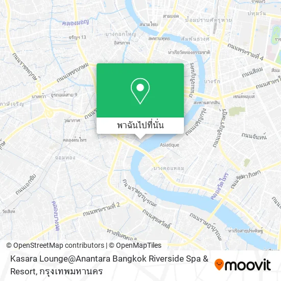 Kasara Lounge@Anantara Bangkok Riverside Spa & Resort แผนที่