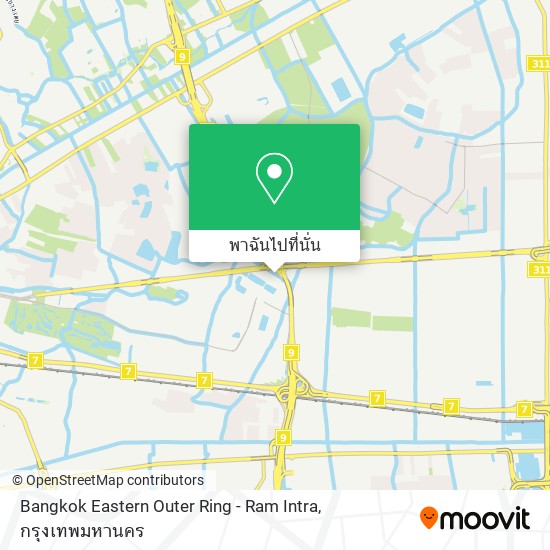 Bangkok Eastern Outer Ring - Ram Intra แผนที่