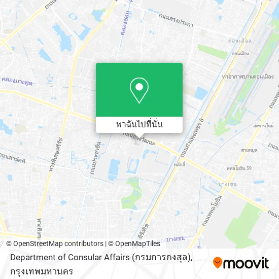 Department of Consular Affairs (กรมการกงสุล) แผนที่