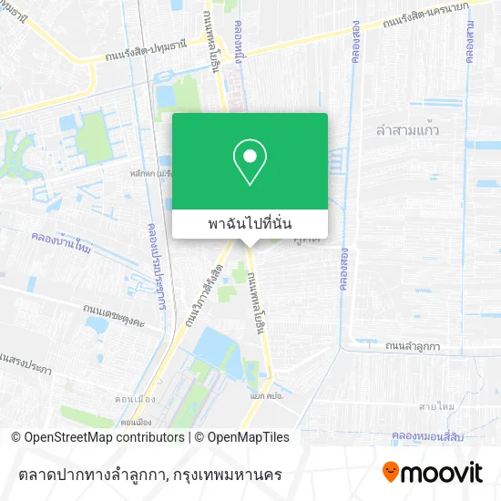 ตลาดปากทางลำลูกกา แผนที่