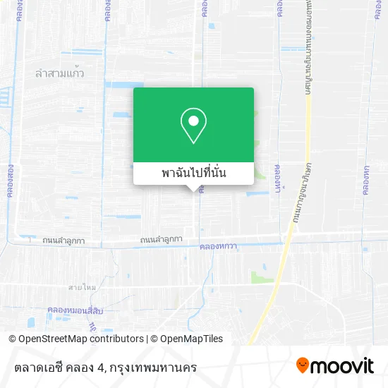 ตลาดเอซี คลอง 4 แผนที่