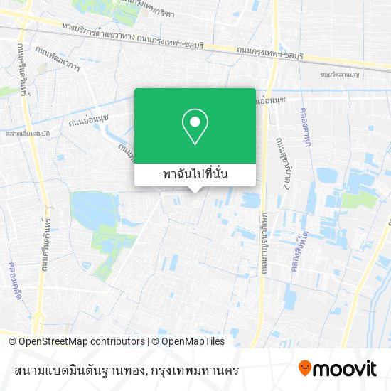 สนามแบดมินตันฐานทอง แผนที่