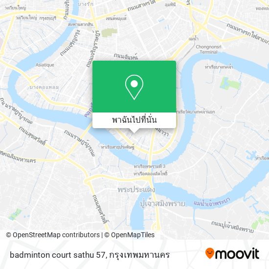 badminton court sathu 57 แผนที่