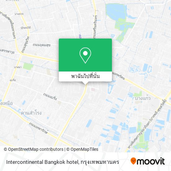 Intercontinental Bangkok hotel แผนที่