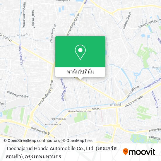 Taechajarud Honda Automobile Co., Ltd. (เตชะจรัส ฮอนด้า) แผนที่