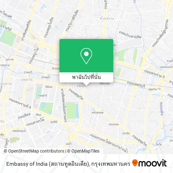 Embassy of India (สถานทูตอินเดีย) แผนที่