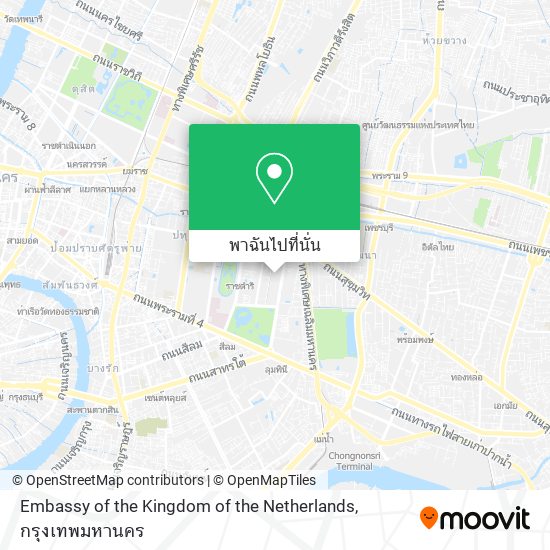 Embassy of the Kingdom of the Netherlands แผนที่