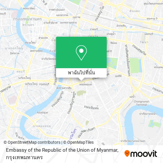 Embassy of the Republic of the Union of Myanmar แผนที่