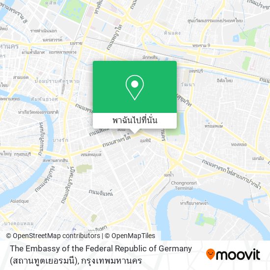 The Embassy of the Federal Republic of Germany (สถานทูตเยอรมนี) แผนที่