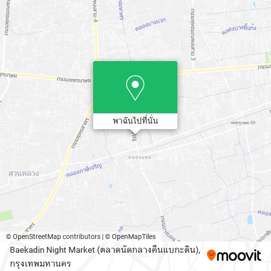 Baekadin Night Market (ตลาดนัดกลางคืนแบกะดิน) แผนที่