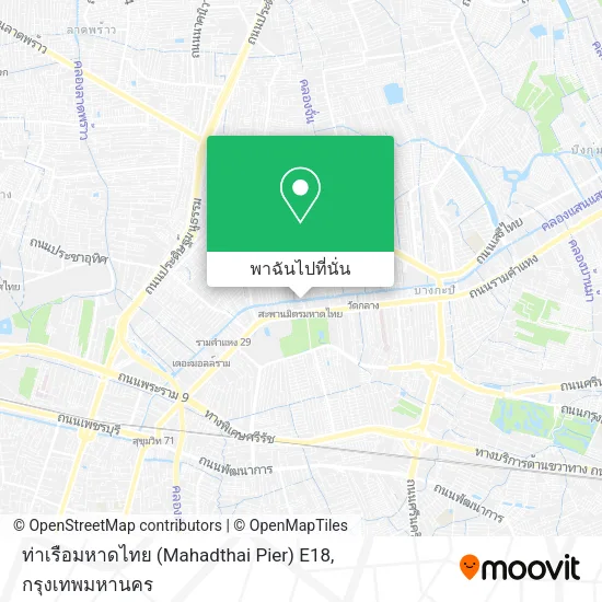 ท่าเรือมหาดไทย (Mahadthai Pier) E18 แผนที่