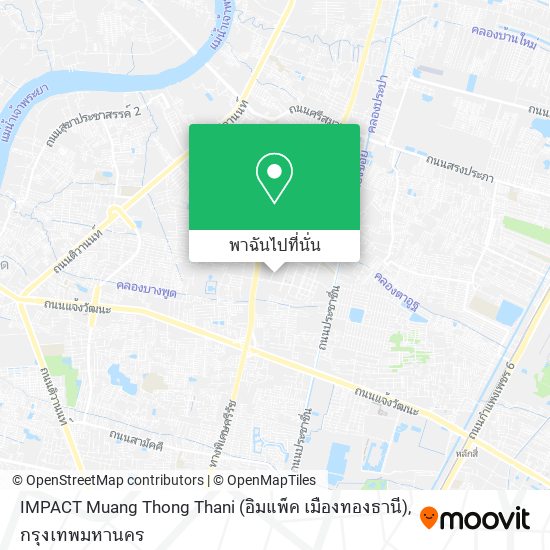 IMPACT Muang Thong Thani (อิมแพ็ค เมืองทองธานี) แผนที่