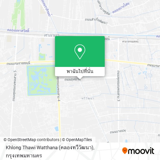 Khlong Thawi Watthana (คลองทวีวัฒนา) แผนที่