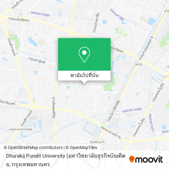 Dhurakij Pundit University แผนที่