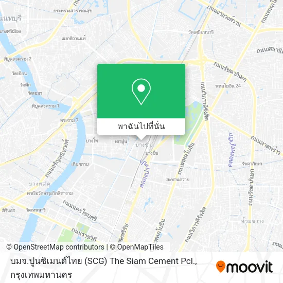 บมจ.ปูนซิเมนต์ไทย (SCG) The Siam Cement Pcl. แผนที่