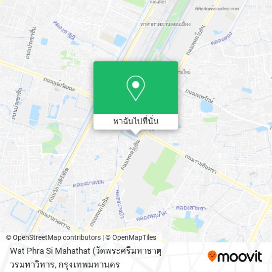 Wat Phra Si Mahathat แผนที่