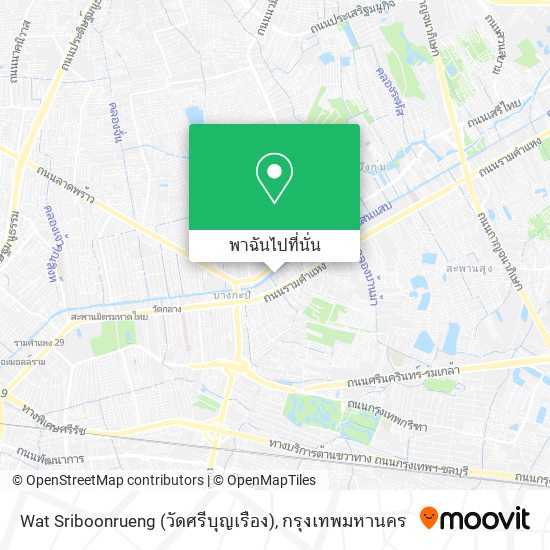 Wat Sriboonrueng (วัดศรีบุญเรือง) แผนที่