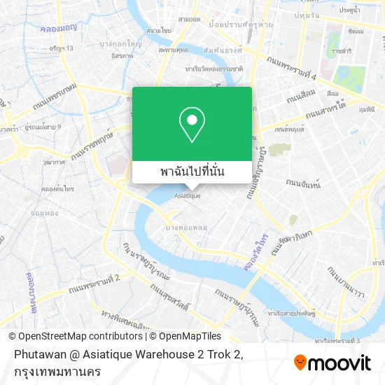 Phutawan @ Asiatique Warehouse 2 Trok 2 แผนที่
