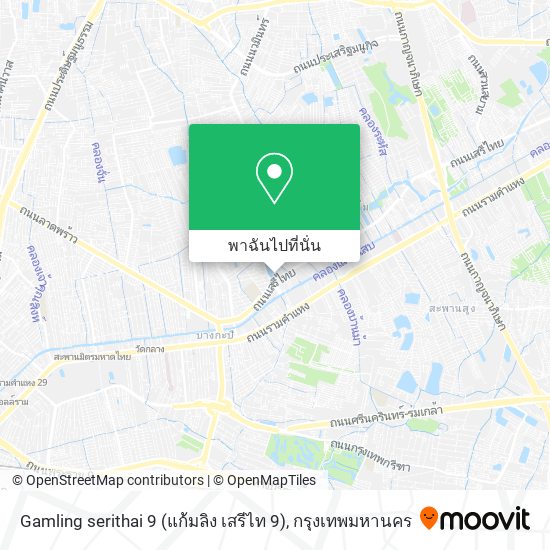 Gamling serithai 9 (แก้มลิง เสรีไท 9) แผนที่