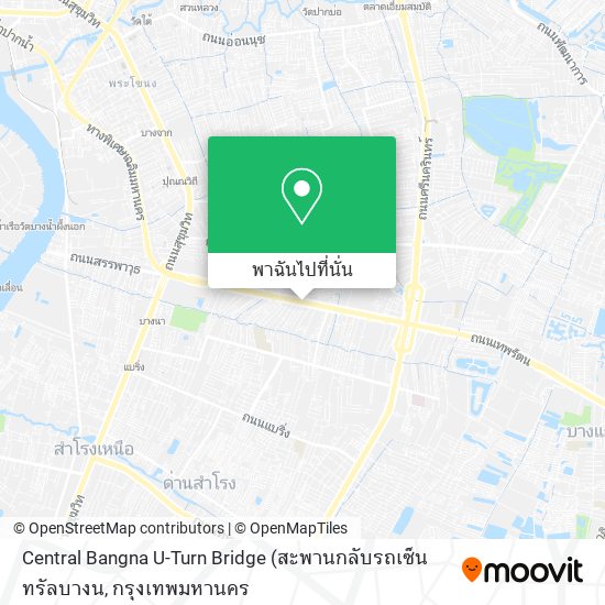 Central Bangna U-Turn Bridge แผนที่