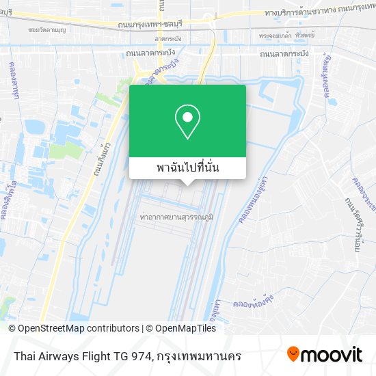 Thai Airways Flight TG 974 แผนที่