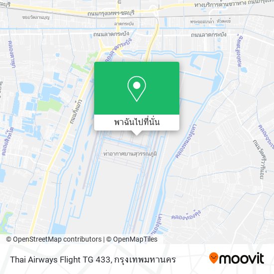 Thai Airways Flight TG 433 แผนที่