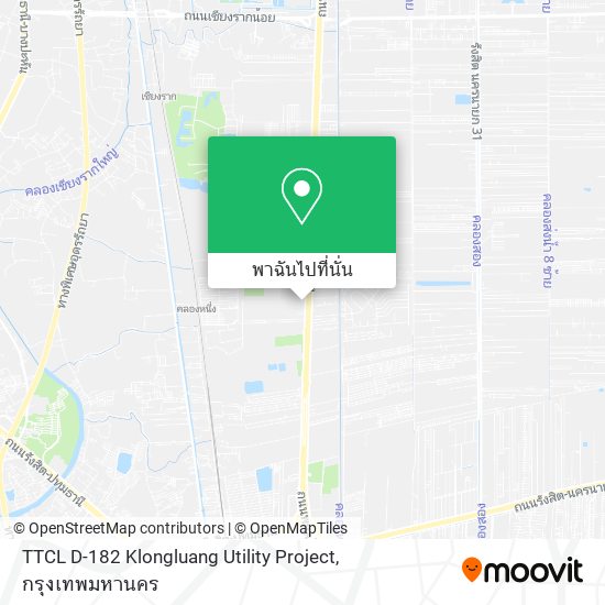 TTCL D-182 Klongluang Utility Project แผนที่